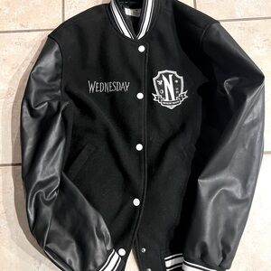 Wednesday Addams baseball jacket